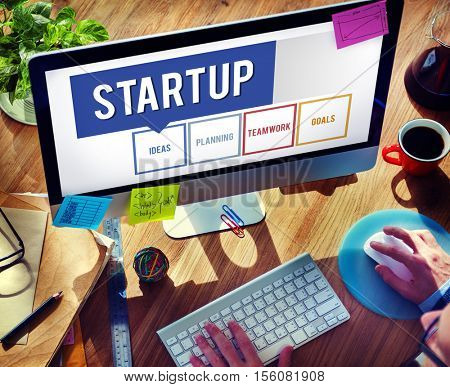 Startup Business Development Enterprise Vision Concept