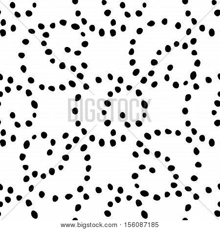 Seamless Pattern With Polka Dot Texture.