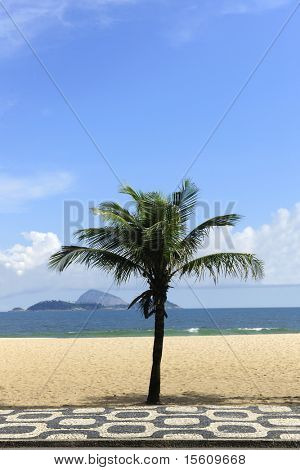 Vista da passagem da Ipanema Leblon, no Rio de Janeiro, Brasil em um dia de Verão.