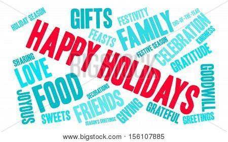 Happy Holidays Word Cloud