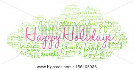Happy Holidays Word Cloud