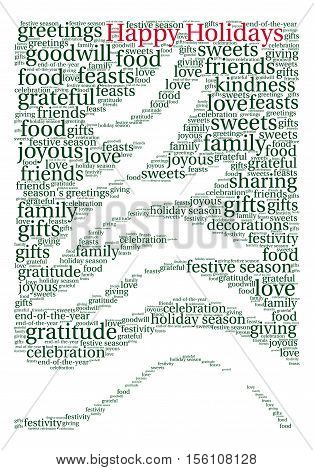 Happy Holidays Word Cloud