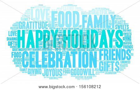 Happy Holidays Word Cloud