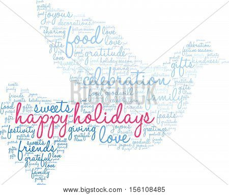 Happy Holidays Word Cloud