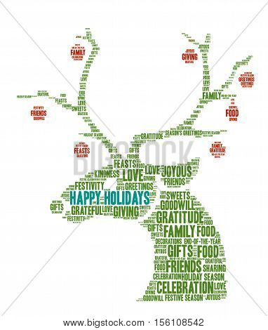 Happy Holidays Word Cloud