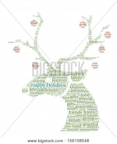 Happy Holidays Word Cloud