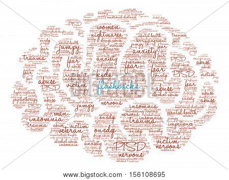 Flashbacks Brain Word Cloud