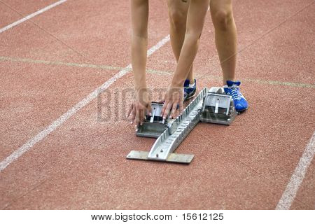 Start-blok til at tage forhindringer