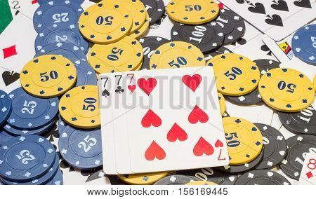 Poker is a very exciting game a lot of people like to play it