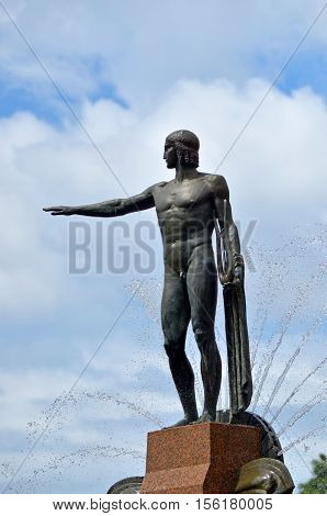Theseus Sculpture On Archibald Fountain Hyde Park Sydney New South Wales Australia