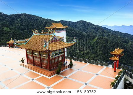 Chin Swee temple landmark on highlands Malaysia