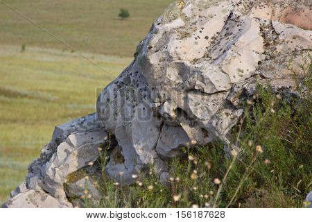 Nature Monument -Kamyshinskye Mountain Ears. Volgograd region Russia