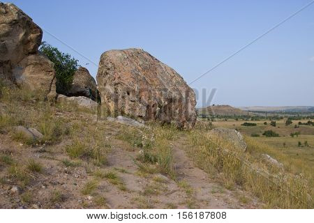 Nature Monument -Kamyshinskye Mountain Ears. Volgograd region Russia