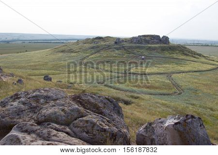 Nature Monument -Kamyshinskye Mountain Ears. Volgograd region Russia
