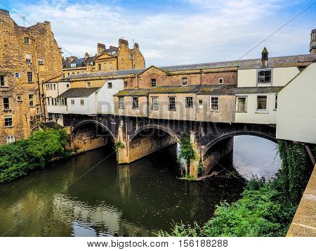 Hdr Pulteney Bridge In Bath