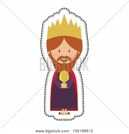 gaspar magi or wise men icon image vector illustration design