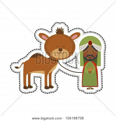 balthazar magi or wise men icon image vector illustration design