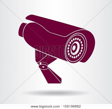 Video surveillance sign. CCTV Camera. Vector illustration.