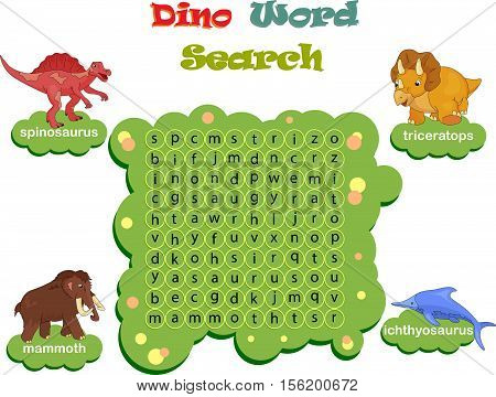 Logic Game For Learning English. Find The Hidden Words By Vertical Or Horizontal Lines