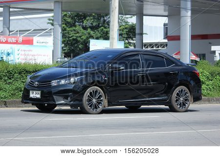 CHIANG MAI THAILAND - OCTOBER 9 2016: Private car Toyota Corolla Altis. Photo at road no 121 about 8 km from downtown Chiangmai thailand.