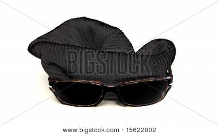 schwarze Maske