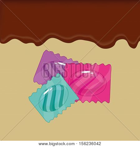 sweet candy shop icon vector illustration graphic design