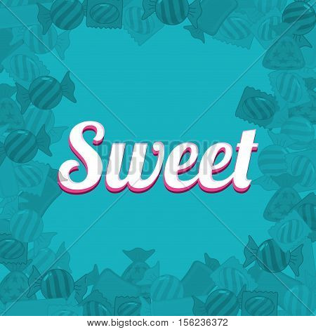 sweet candy shop icon vector illustration graphic design