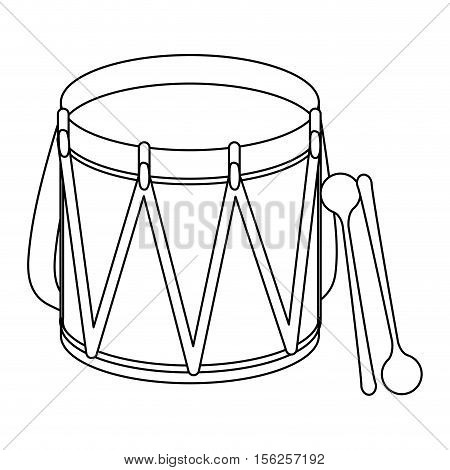 parade drum icon image vector illustration design