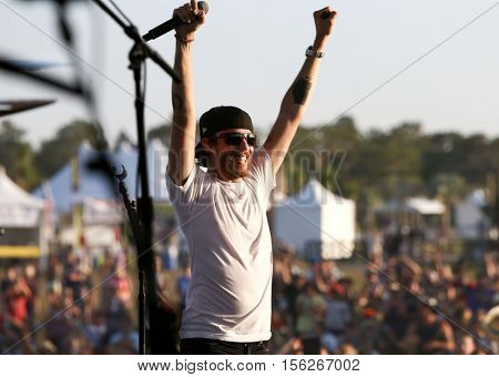 LAKE WALES, FL-NOV 4: Chris Janson performs at the CountryFlo Music and Camping Festival on November 4, 2016 in Lake Wales, Florida.