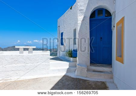 Greece Dodecanese Nissyros the Nikia village on the volcano border