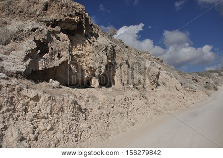 Gorge Avakas Cyprus. Rocks and high walls.