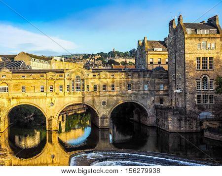 Hdr Pulteney Bridge In Bath