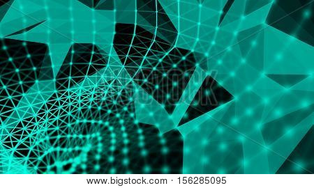 Futuristic virtual technology background, Fiber virtual optic cables, fibre connection, telecomunications concept, digitally generated image.
