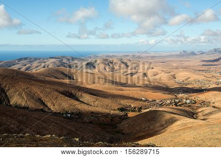 Morro Velosa Pointview - unique views over the wonderful landscape of the north-central region of the island. Fuerteventura Canary Island Spain