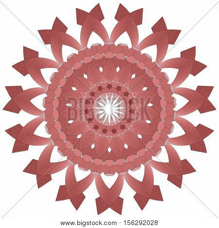 3d rendered graphic ornament on white background.