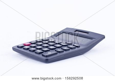calculator for calculating the numbers accounting accountancy finance business calculation  on white background  isolated (front view)