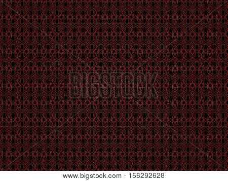 Abstract background with red tracery pattern. Digital illustration. 3d render.