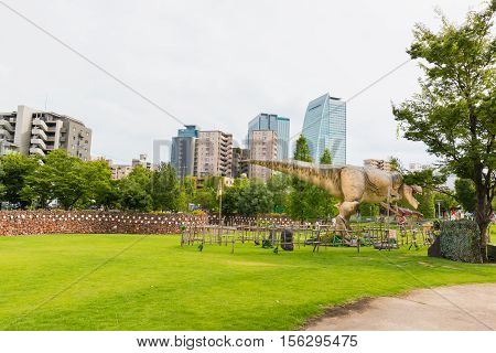 Dinosaur In The Park.