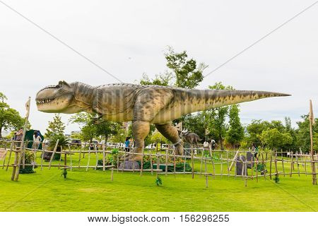 Dinosaur In The Park.