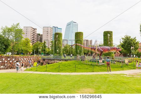 Dinosaur In The Park.