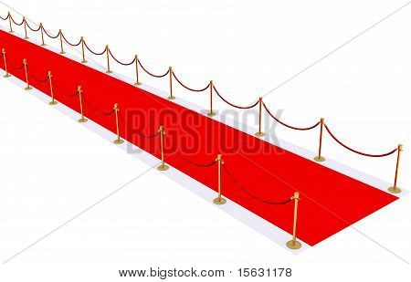 Red carpet con steli oro