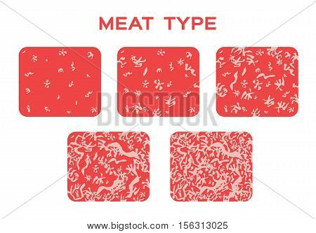 5 beef grade with juicy fat vector . premium beef