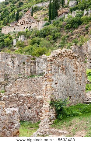  Byzantská města Mystry na řecký Peloponés