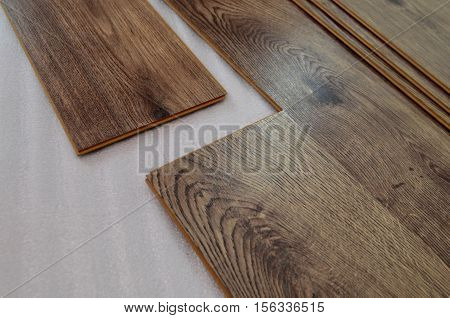 Installing laminate - Connection of large parts, repair the house