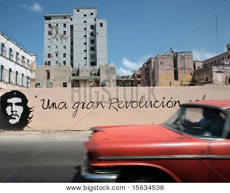 Billede af en gammel bil i Cuba. Havana