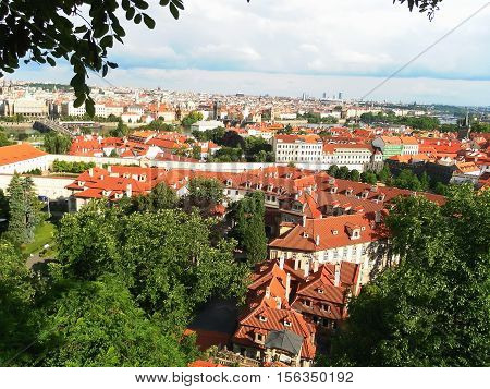 view of the city of Prague. Czech Republic