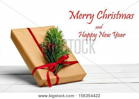 Christmas Card. Gift Boxes.white Background