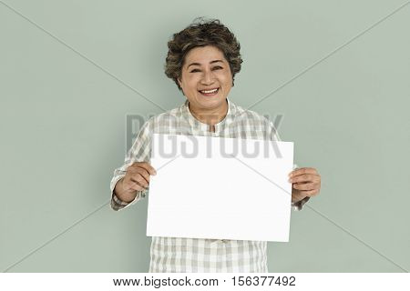 Woman Cheerful Studio Portrait Concept