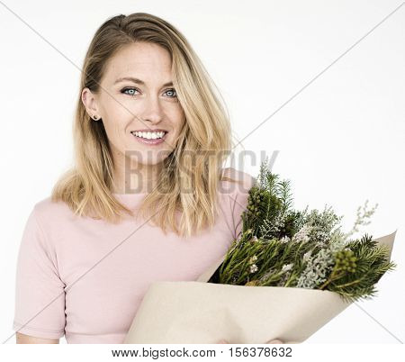 Attractive Woman Casual Caucasian Confident Concept