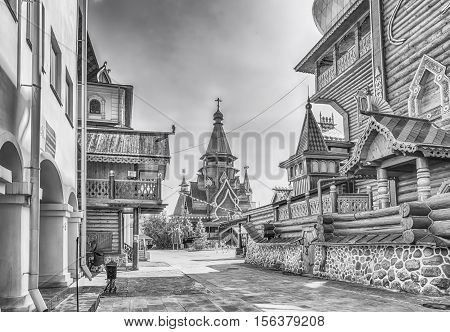 The Iconic Complex Izmailovskiy Kremlin In Moscow, Russia